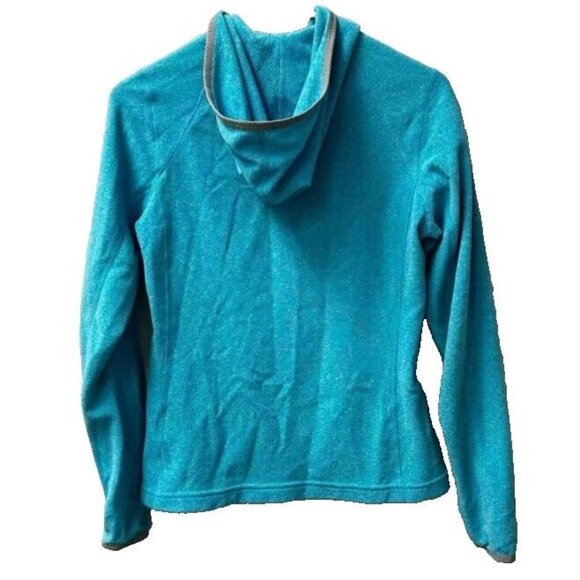 The North Face Full Zip Hooded Polartech Jacket Women's S Blue Fleece Pockets - Picture 2 of 6